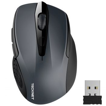 TeckNet Pro 2.4G Truewave Wireless Mouse 2600 DPI Grey (847036)