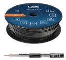 GETI Coaxial cable outdoor 100m reel (121AL PE)