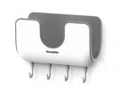 BEWELLO Holder with 4 hooks, 200x165x95mm (BW3008)