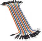 TIPA Connecting wires dupont 40pin, length 20cm, male-female