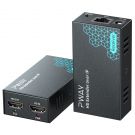 PWAY HDMI Extender over IP 150 m/492 ft Transmission via Cat5e/6/7/8 Network Cable (DT243)