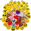 Mini Emoji Cotton Key Ring Bag Pendant 5.5cm Party Bag Gift for Children Party Birthday (45psc)