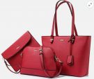 LOVEVOOK Women's shoulder bag set of 3 (red)